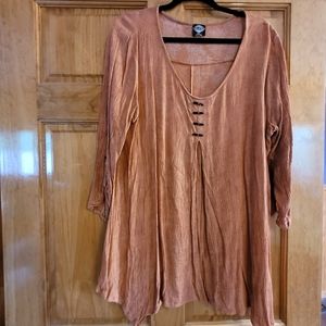 Cal Style 2XL Burnt Orange Tunic